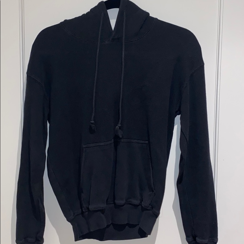 brandy melville dark grey / black thermal hoodie